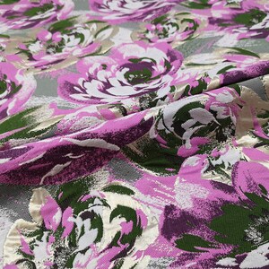 Brocade Fabric,Flower Jacquard Fabric By The Yard