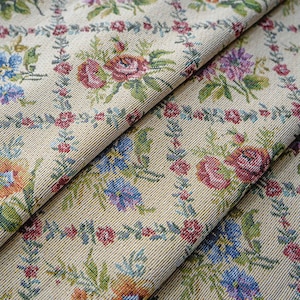 Soft Sheen Flower Jacquard Fabric By The Yard
