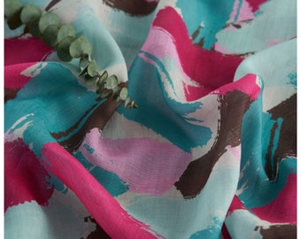 Printed Ramie Fabric By The Yard