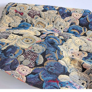 Soft Sheen Bear Jacquard Fabric By The Yard