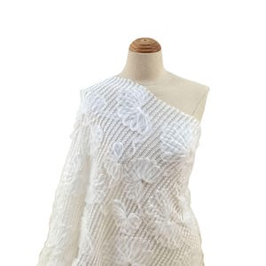 Guipure Embroidered Lace Fabric,Bridal Lace  By The Yard