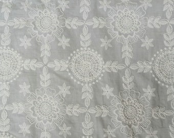 Tissu en coton à broder par mètre