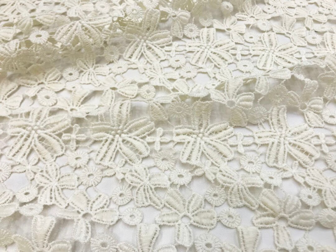 Heavy Embroidered Flower Lace Fabric,guipure Lace Fabric,elegant Flower