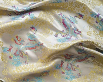 Tela Jacquard de alambre dorado cortada a medida