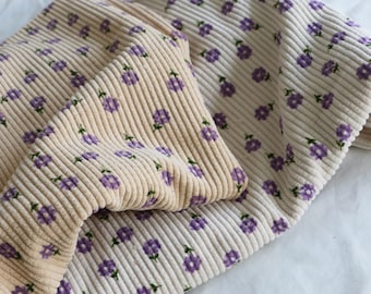 Printed Dot Corduroy Fabric By The Yard