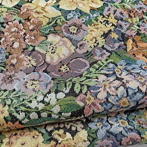 Tissu jacquard fleuri doux au lustre par mètre