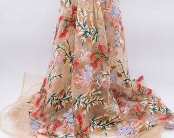 花刺繍レース生地（1ヤードあたり）