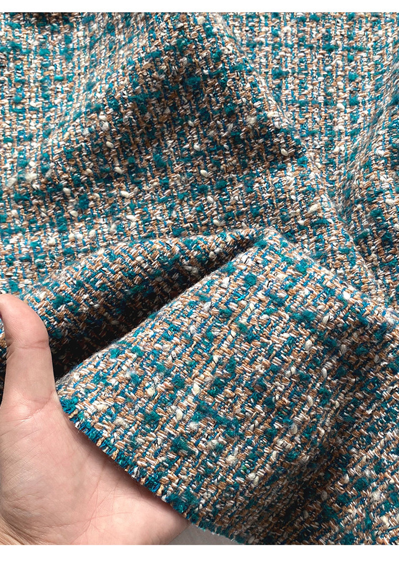 Tweed Stof geweven zachte wollen stof tas stof jurk stof Etsy Nederland