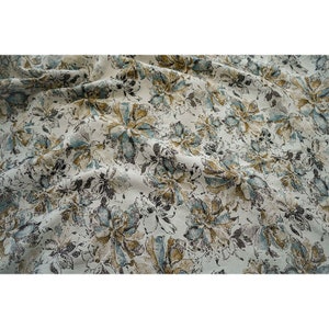 Soft Sheen Flower Jacquard Fabric By The Yard
