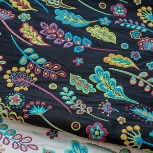 Tessuto broccato, tessuto jacquard floreale tagliato su misura