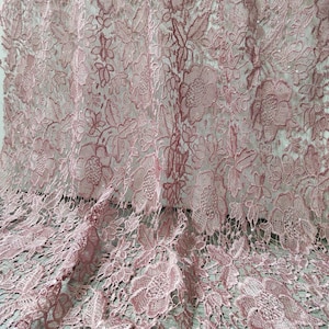 Guipure Embroidered Lace Fabric,Bridal Lace  By The Yard