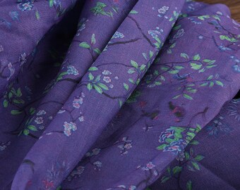 Printed Ramie Fabric By The Yard