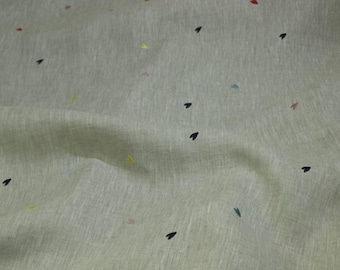 Embroidey Linen Fabric By The Yard