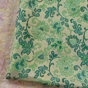 Soft Sheen Flower Jacquard Fabric By The Yard