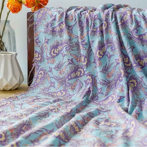 Brocade Fabric,Flower Jacquard Fabric By The Yard