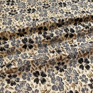 Brocade Fabric,Flower Jacquard Fabric By The Yard