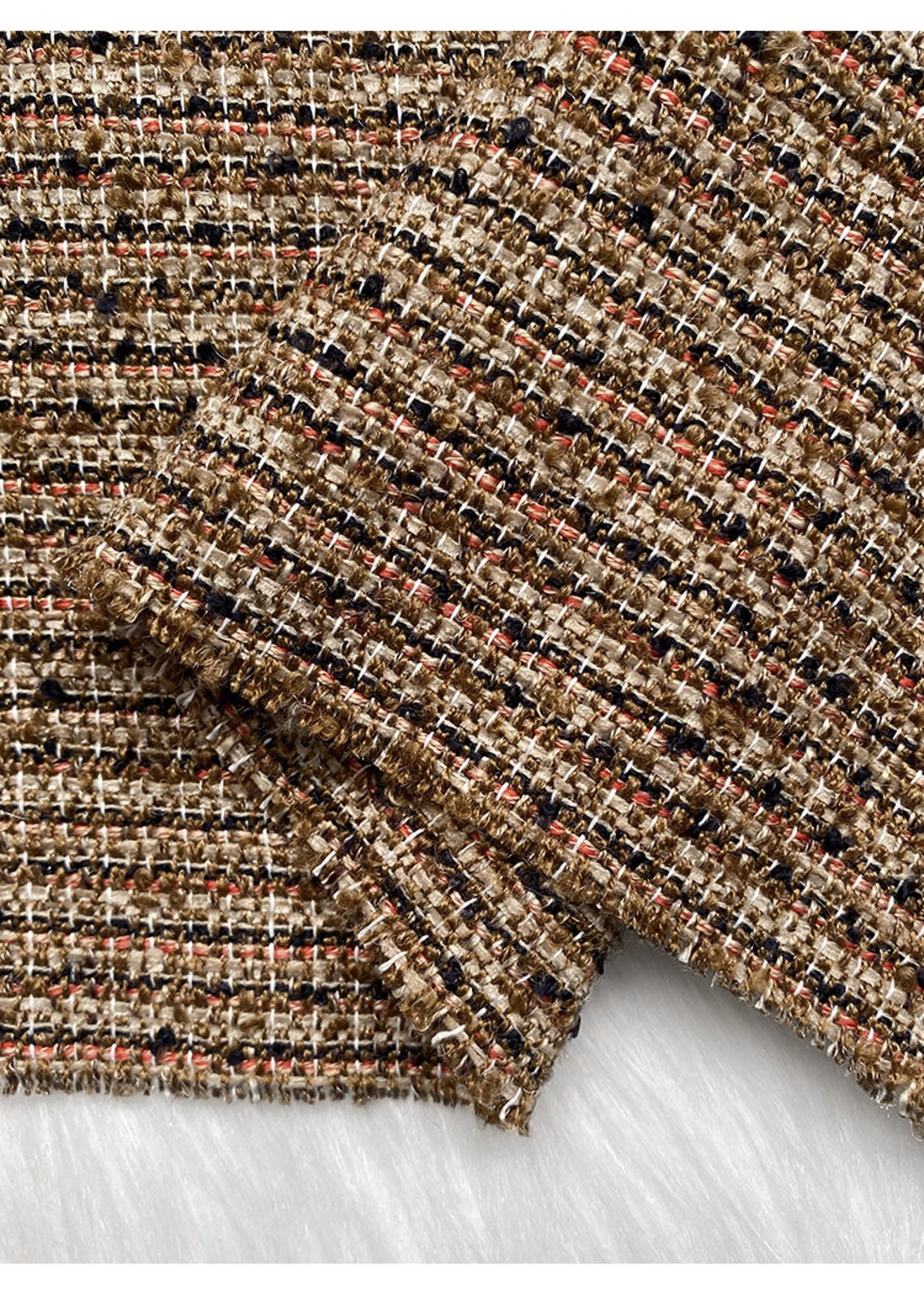 Tweed Fabric by the Yard Etsy