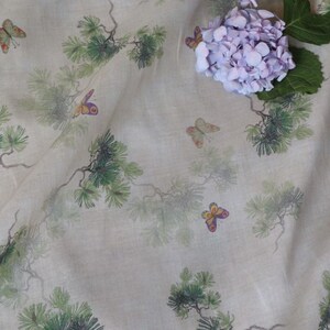 Print Ramie Fabric By The Yard