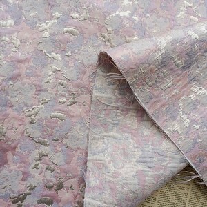 Soft Sheen Flower Jacquard Fabric By The Yard