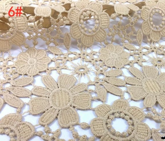 Heavy cotton lace fabric discount