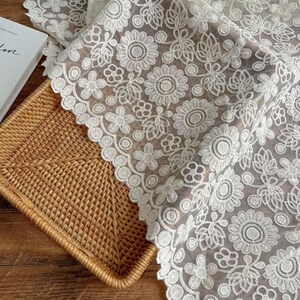 Floral Lace Fabric,Embroidery Lace Fabric,Bridal Lace ,French Lace Wedding Dress By The Yard