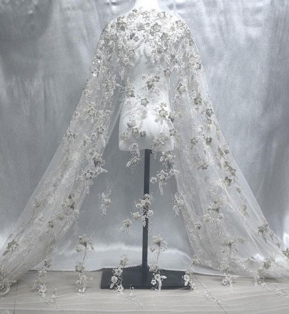 Sequins Embroidery Lace Fabric,bridal Beads Lace Wedding Dress