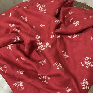Printed Linen Fabric By The Yard