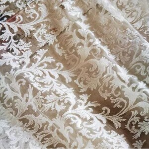 Sequins Embroidery Lace Fabric By the yard