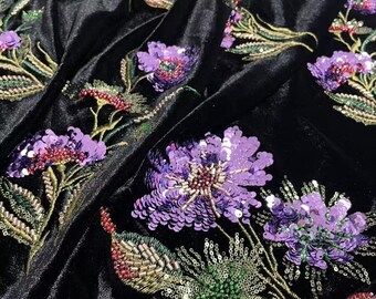 新品 Velvet Beads Embroidery Bustier Long embroidered velvet bustier dress black black - Women | BALMAIN