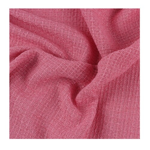 Pink Color Tweed Fabric by the Yard Etsy