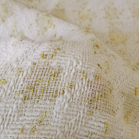 Gold tweed fabric outlet