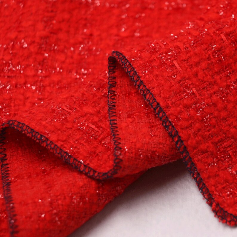 Wool Tweed Fabric by the Yard Etsy