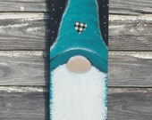 Big Christmas Gnomes Sign Nordic Gnome Porch Decor Large Painted Buffalo Check Holiday Wall Decor Outdoor Decoration Gnome Art