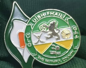 Offaly Easter Lily Badge - Offaly GAA Easter Lily 1916 Easter Rising Irish Ireland Irish Republic