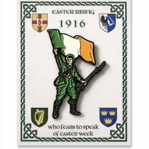 Insignia de esmalte del Levantamiento de Pascua Irlandés Voluntario de 1916