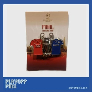 Man United FC 2008 European Cup Winners pin badge. High quality enamel pin badge. MUFC Man U Manchester