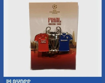 Man United FC 2008 European Cup Winners pin badge. High quality enamel pin badge. MUFC Man U Manchester
