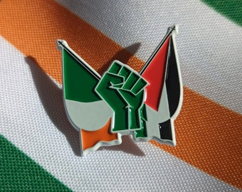 Ireland Palestine Badge - Irish Eire Palestinian