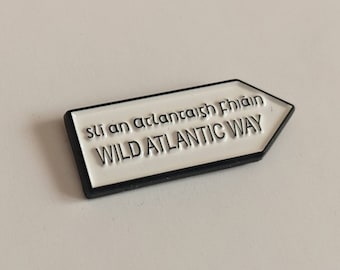 Wild Atlantic Way enamel lapel pin badge - Irish Ireland Eire