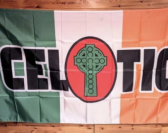 Celtic Origins Flag 6FTx4FT Glasgow Irish