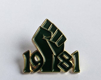 Irish Hunger Strike 1981 badge - Easter rising Ireland H Block Bobby Sands