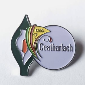 Carlow Easter Lily Badge - Carlow GAA Easter Lily 1916 Easter Rising Irish Ireland Irish Republic