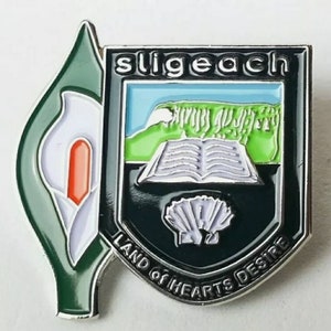 Sligo Easter Lily Badge - Sligo GAA Easter Lily 1916 Easter Rising Irish Ireland Irish Republic