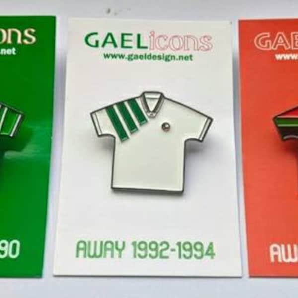 Republic Of Ireland 3 pin badge set - retro jerseys FAI