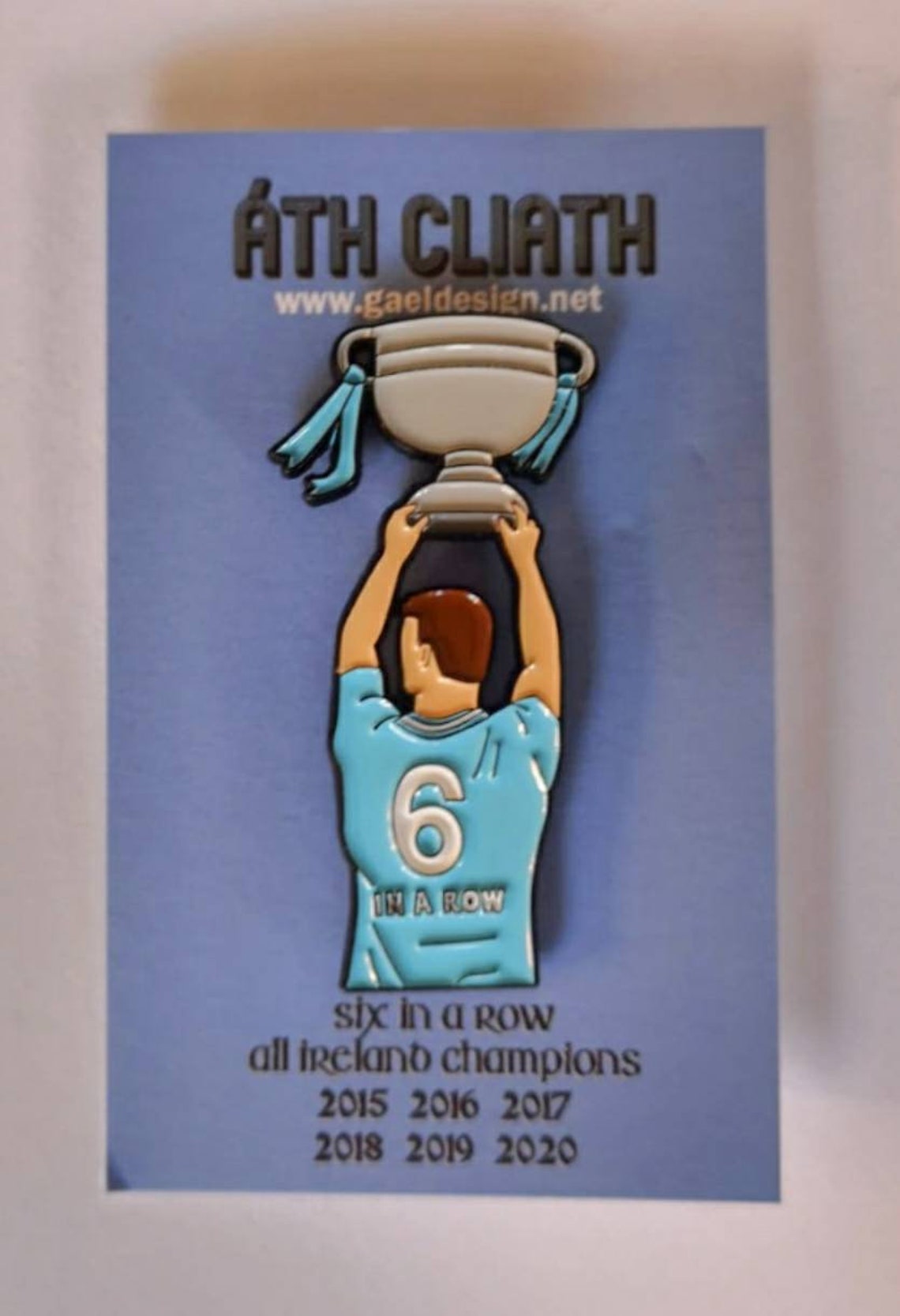 Dublin GAA collector's badge 6 in a row Ath Cliath Ireland Etsy