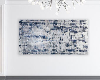 Druckbare Silber und Blaue Abstraktion