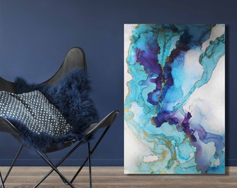 Große abstrakte Alkohol Tinte Digitale Kunst