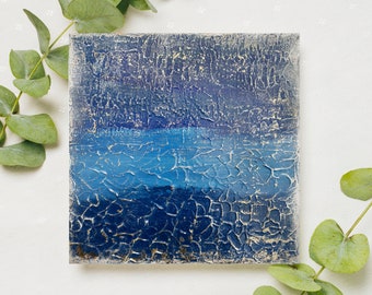 Small abstract textured painting decor