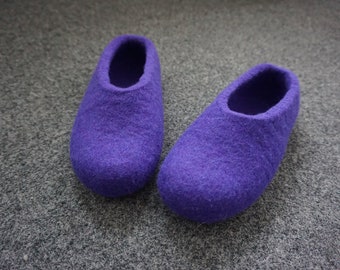 Felted slippers for women-Handmade slippers-Wool slippers-Women home shoes