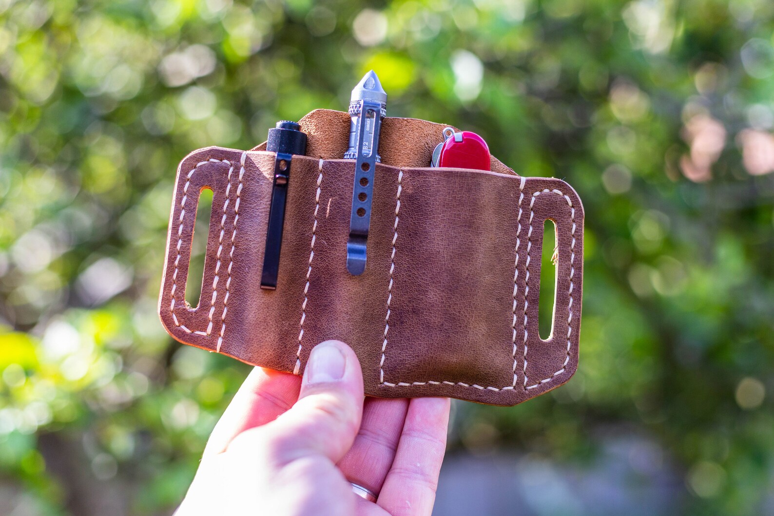 Buffalo Leather EDC Belt Pouch for Victorinox Huntsman Pocket Etsy